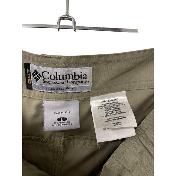COLUMBIA Pants Mens Large Titanium Outdoor Hiking Convertible Cargo - Picture 8 of 12
